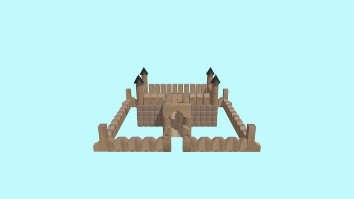 The Wooden Castle 3D Model