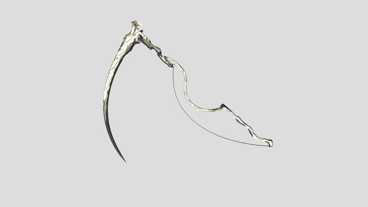 Stylized Scythe 3D Model