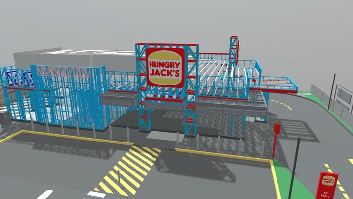 3 Groves Avenue (Hungry Jacks) Rev 3 3D Model