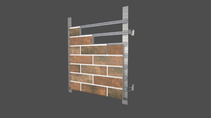 Вентилируемый фасад 3D Model