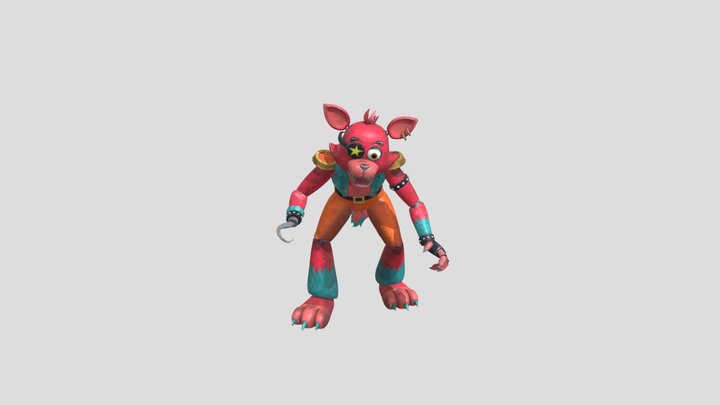 Glamrock Foxy 3D Model