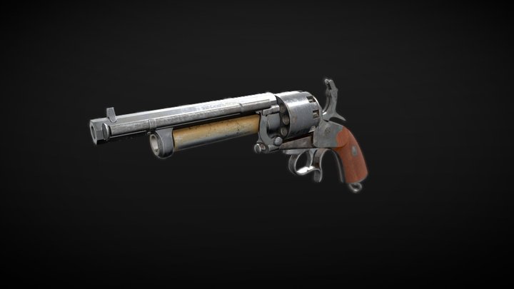 LeMat Percussion Revolver 3D Model