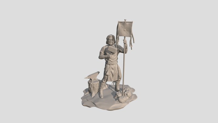 Kaveh the Blacksmith 3D Model