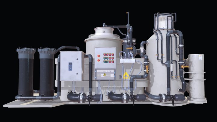 Skid Filtration System 3D Model