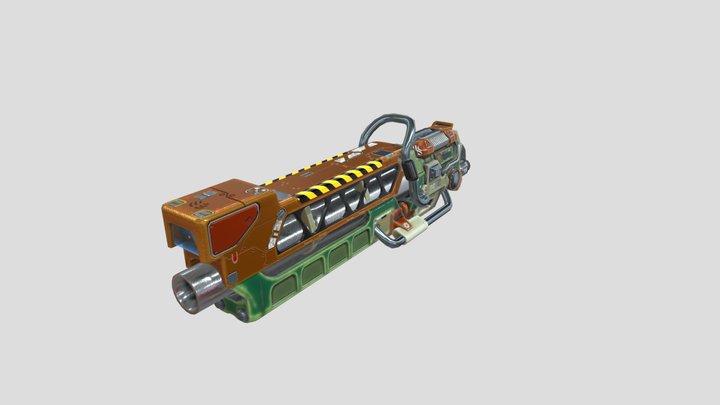 Howitzer Cannon 3D Model