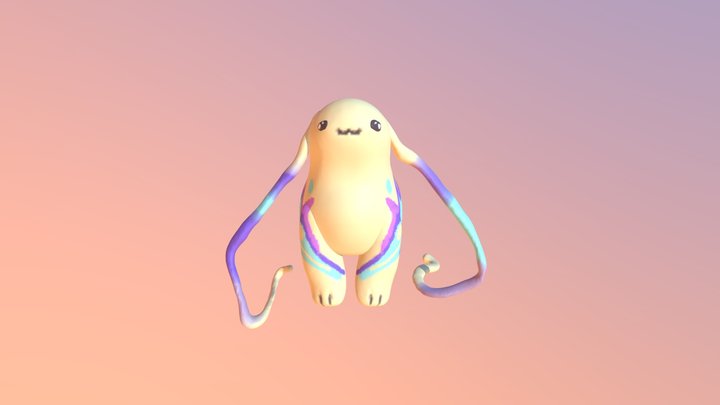 Cute Creature with Ref THS 3D Model