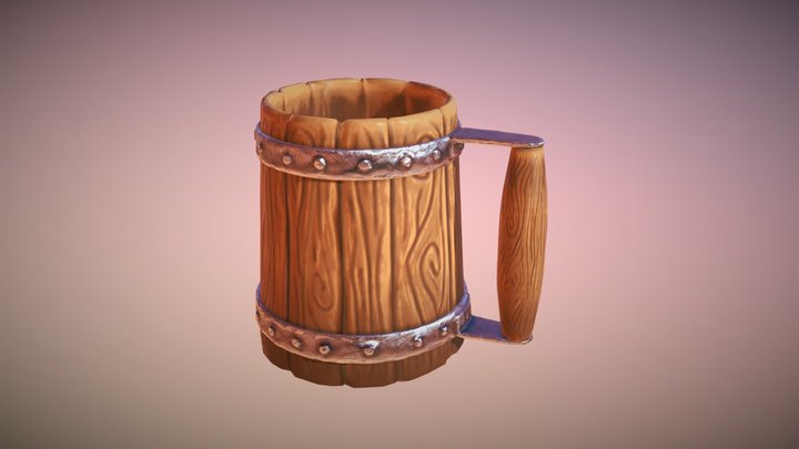 Stylized mug 3D Model