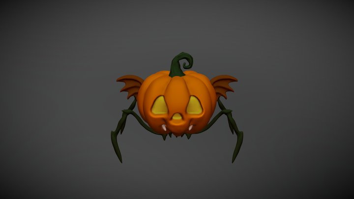 Pumpkin Spider by Aga Malina (agaraspberry) 3D Model