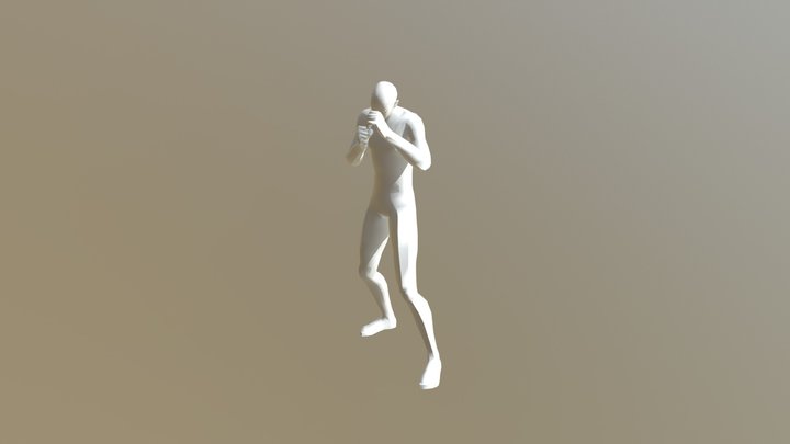 Man Boxing 3D Model