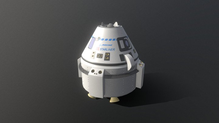 CST-100 Starliner Capsule 3D Model