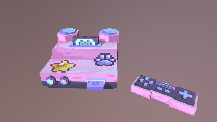 Cute Console 3D Model