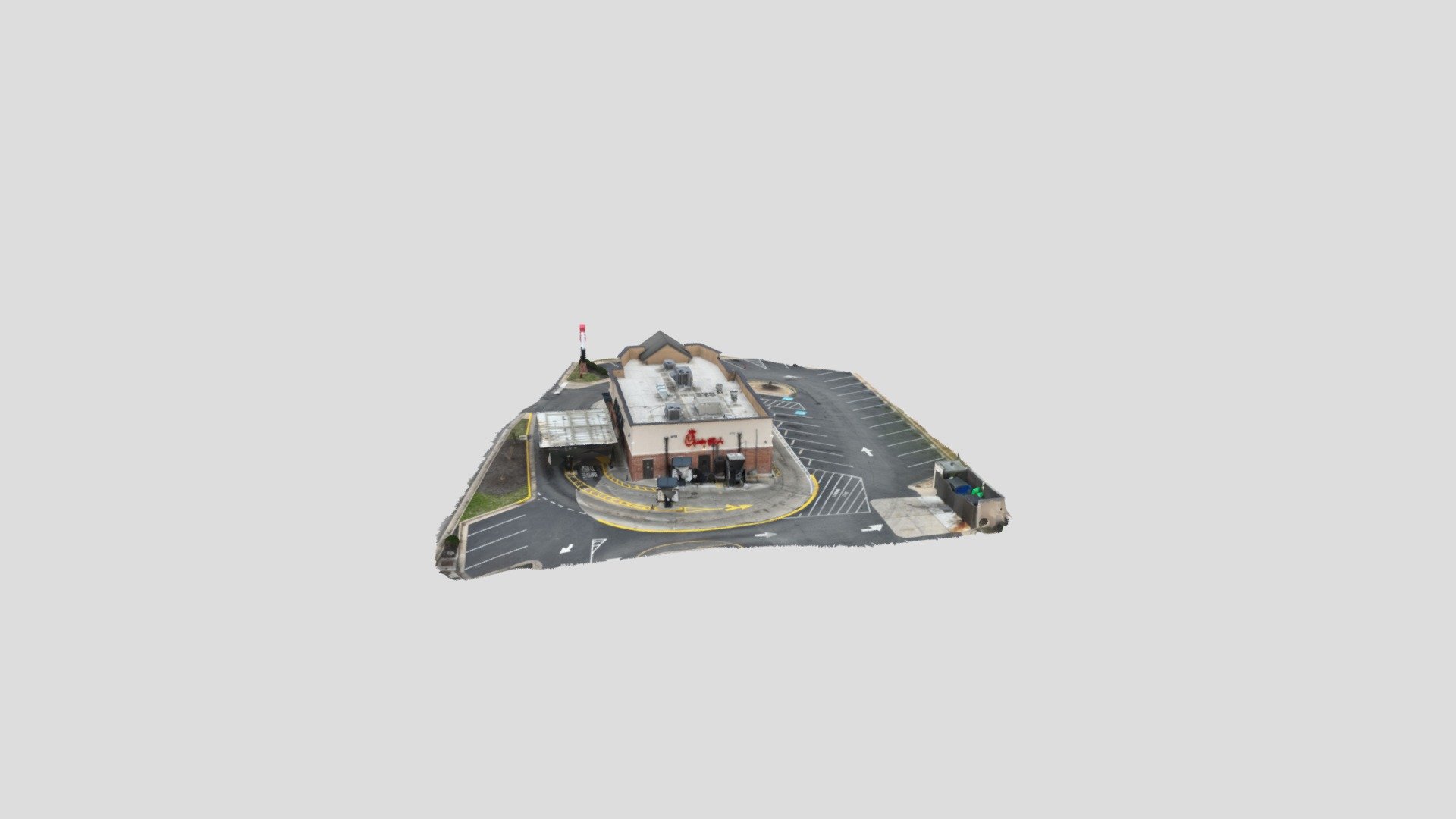 CHICKFILA RESTAURANT FREDERICKSBURG, VA 3D model by atlasaerial