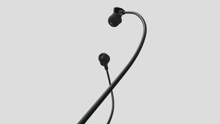 Sport Earphone 3D Model