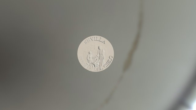 Medallon Dos Caras Con Letras 3D Model