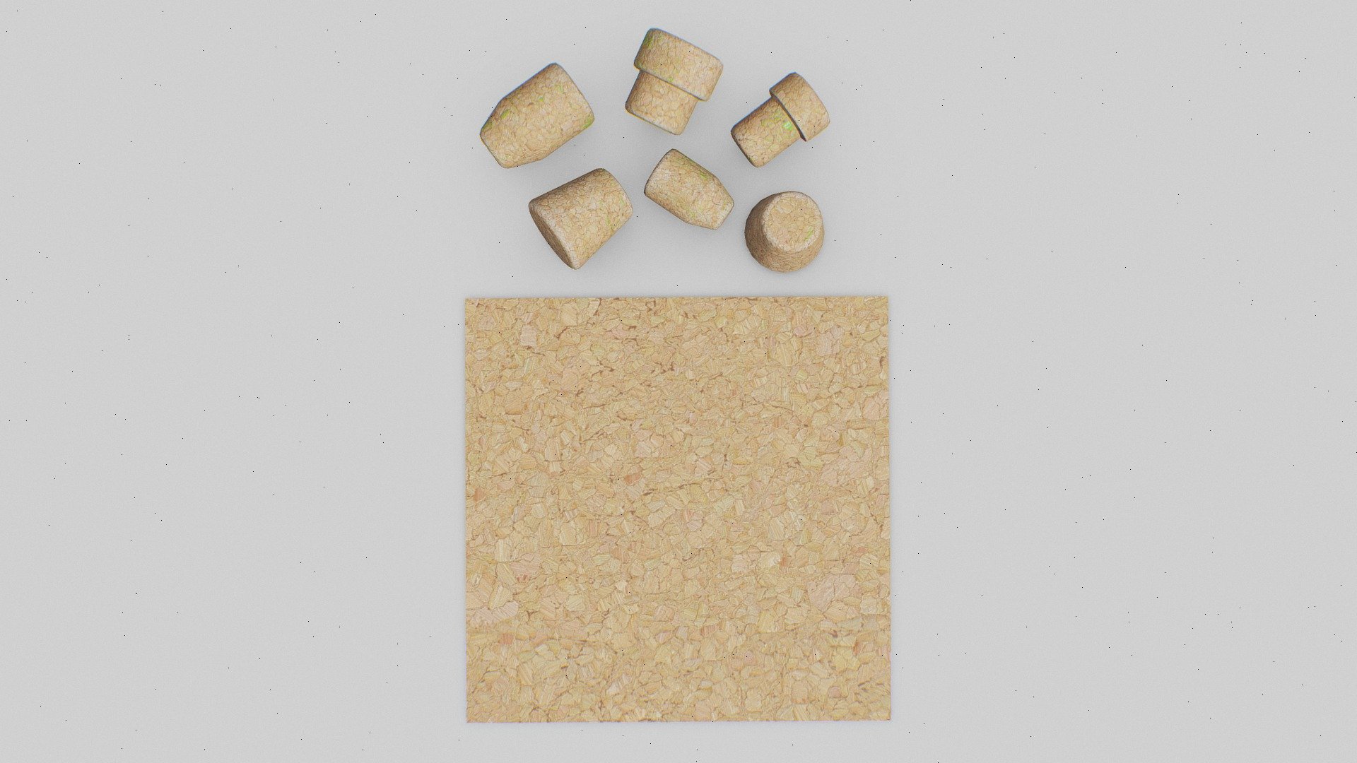 Cork material showcase Download Free 3D model by Pixelbit [98fe9ec