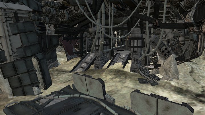 Halo 4>Multiplayer>Crimson>Wreckage - Download Free 3D model by ...
