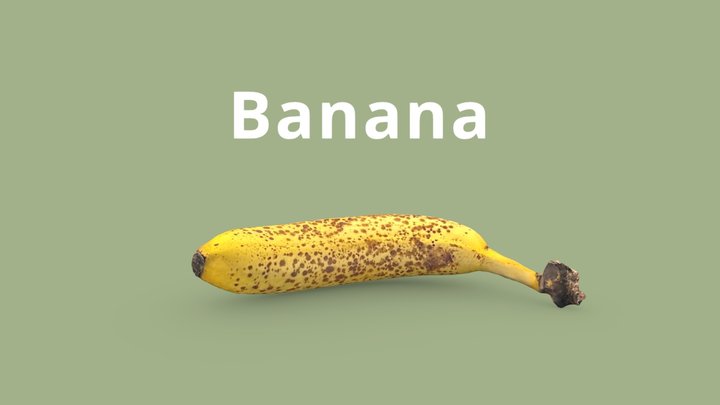 (FreeRawScan)Banana 3D Model