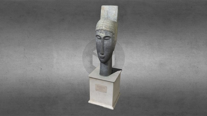 Testa di Cariatide di Amedeo Modigliani 3D Model