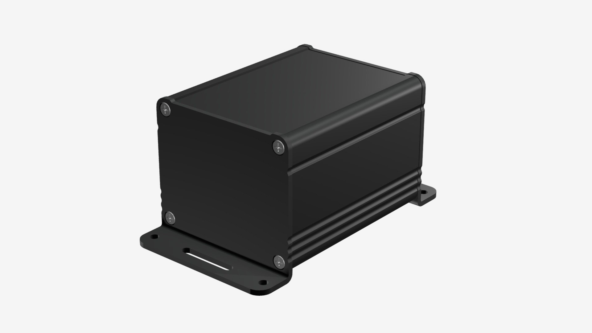 WALLMOUNT ALUMINUM ENCLOSURE - EXF6-5-8BB — Sketchfab embed 3D viewer