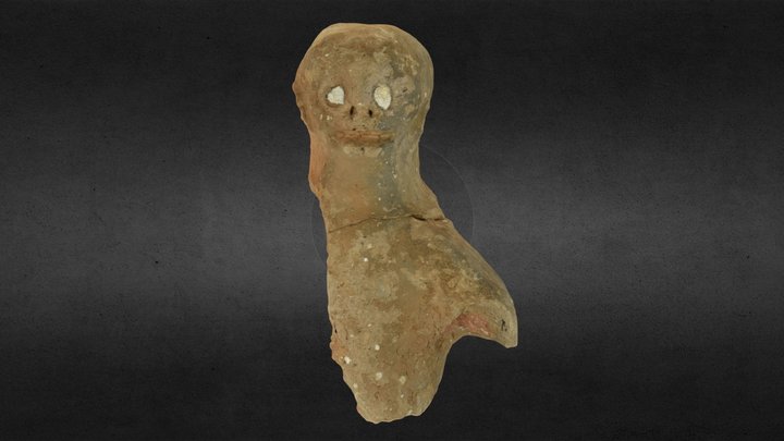 Grotesque clay Figurine from Europos, Kilkis 3D Model