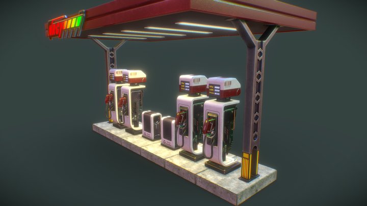 Energy Station [Street Assets Vol. 03] 3D Model