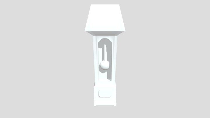 Grandfather Clock 3D Model