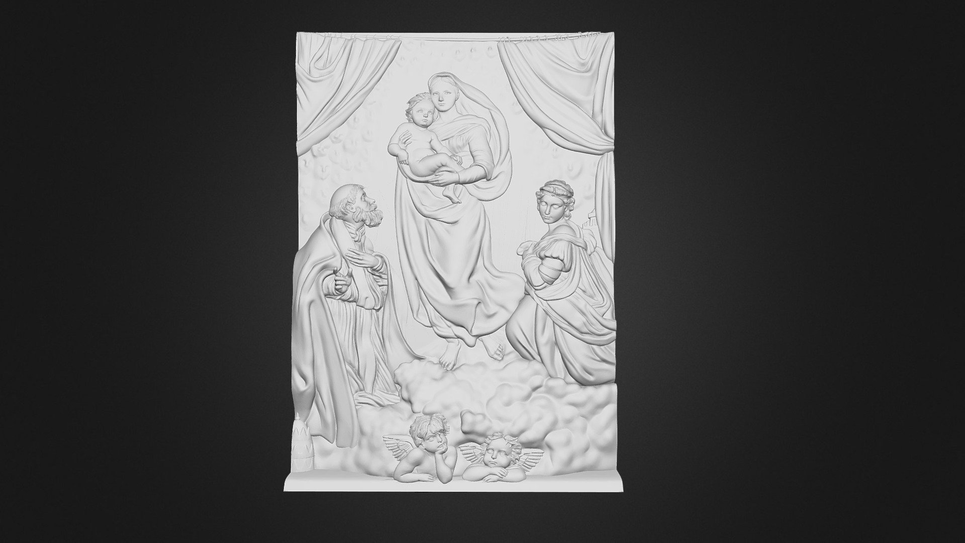 Madonna Sistina di Raffaello — Sketchfab embed 3D viewer