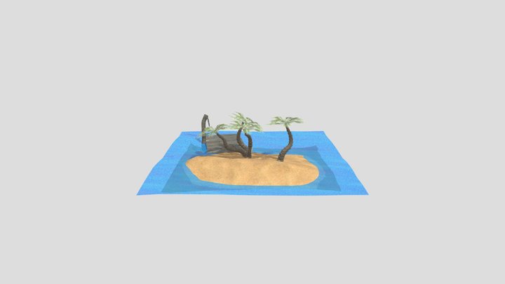 Island Lowpoly 3D Model