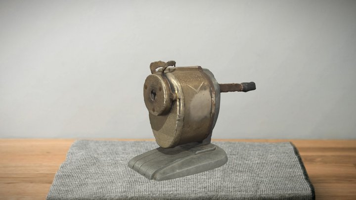 Antique Pencil Sharpener 3D Model
