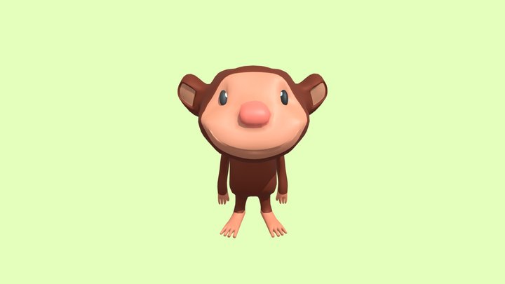 Monkey 3D Model