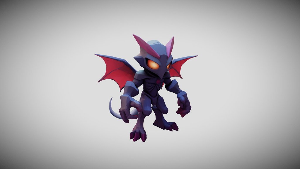 Devil handpainted lowpoly