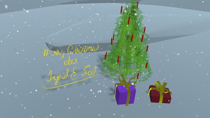 Merry Xmas Ingrid and Fred 3D Model