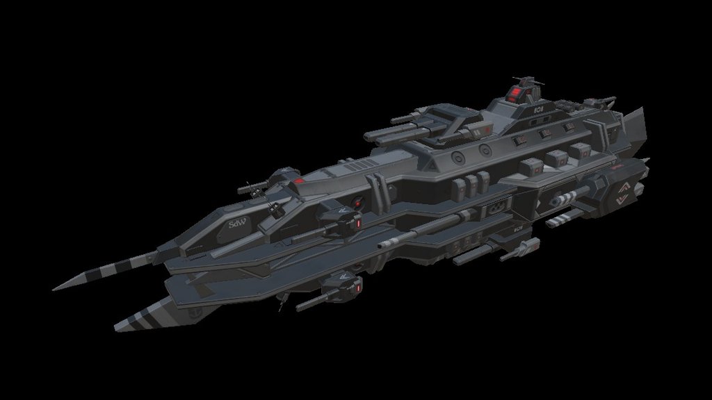 Black Widow class Cruiser (CR S7) - 3D model by jargraf [9908abb ...