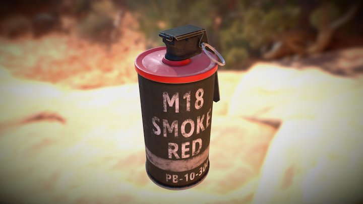 Smoke Grenade 3D Model