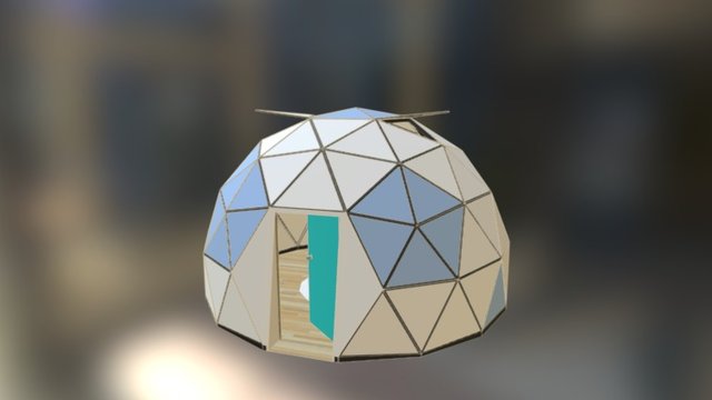 3D Geodesic Dome 3D Model