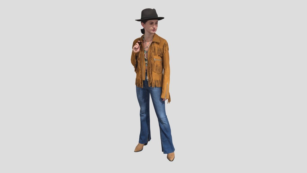 Fringe Charm Urban Cowboy Style Girl