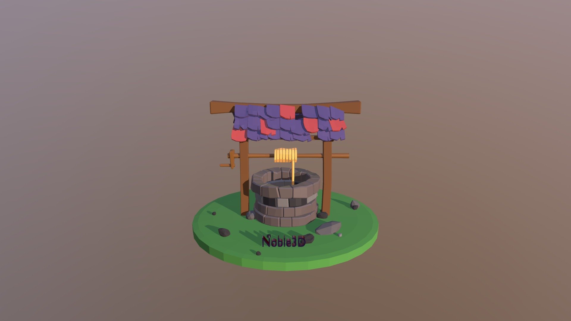 Low Poly Well - Result of Grant Abbitts tutorial