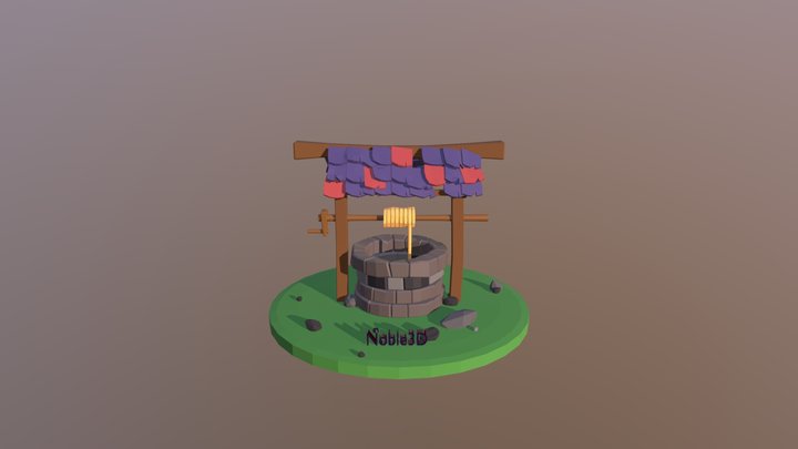 Low Poly Well - Result of Grant Abbitts tutorial 3D Model