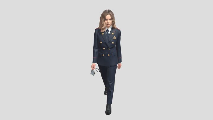 Navy Cadet In Dress Uniform – Modèle 3D gratuit STL
