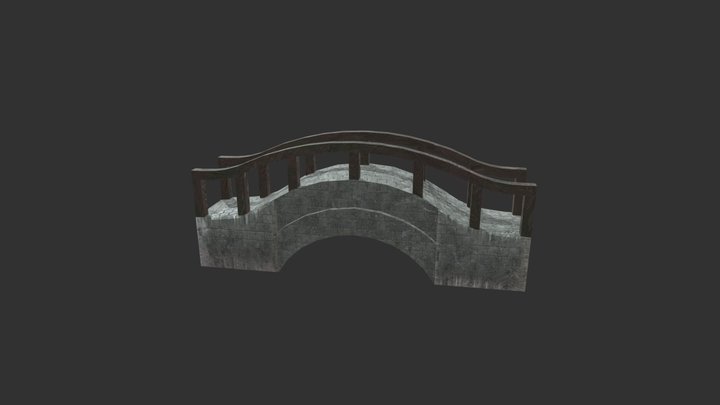 Mossy Bridge 3D Model