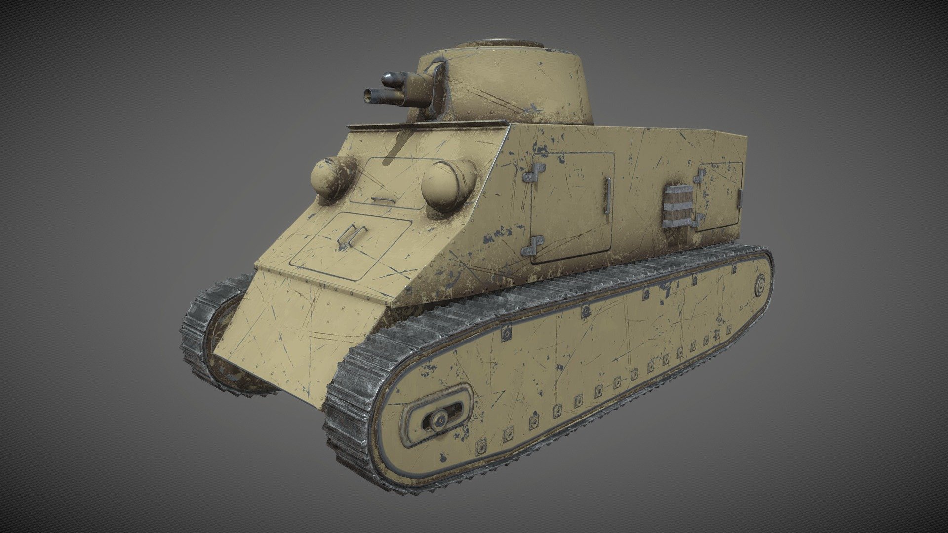 Kolohousenka Czechoslovakian Light Tank 3D Model By Julix00 