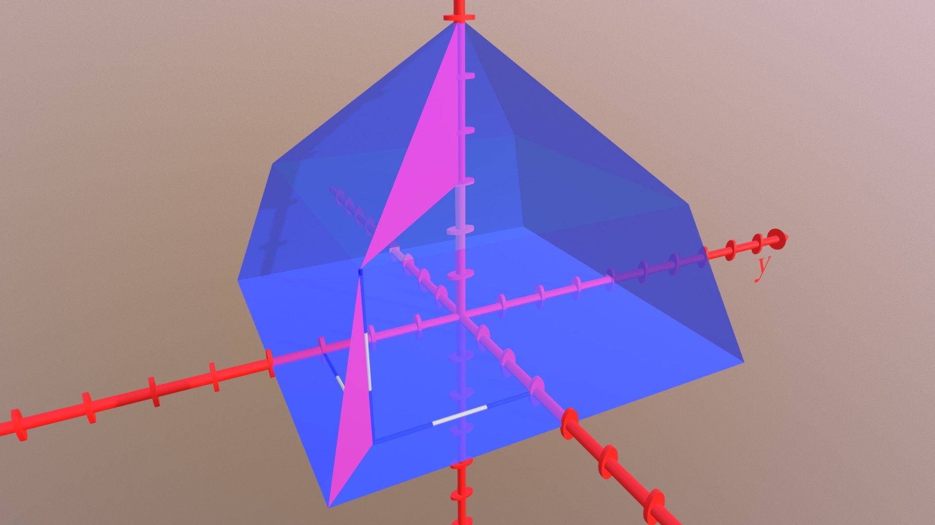 Ebenen Schnitt Pyramide Knick