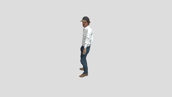 Baseball Pitching 3D Model