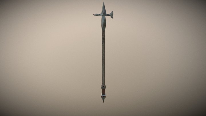 Hammer Halberd 3D Model