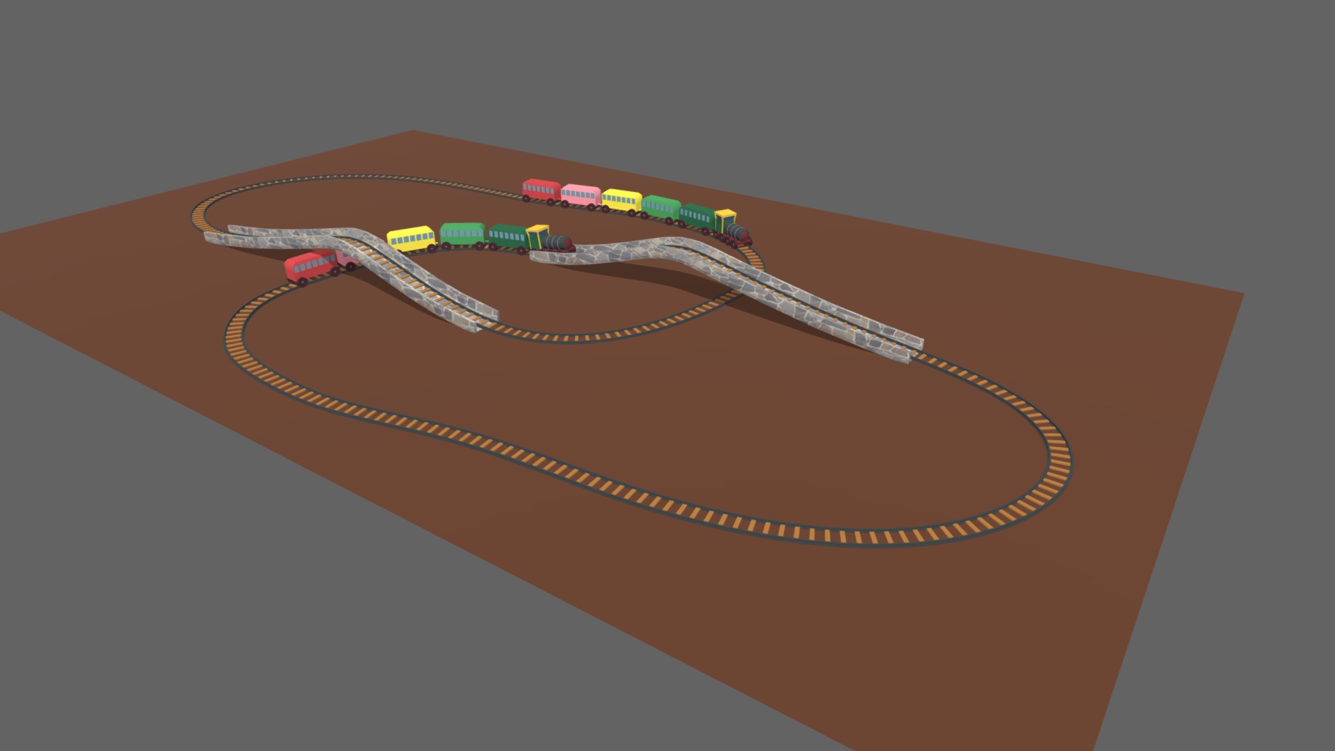 3D model Toy Train - This is a 3D model of the Toy Train. The 3D model is about arrow.