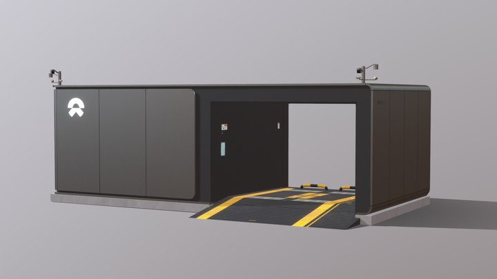 NioPower 4.0 Battery Swapping station 3D Model