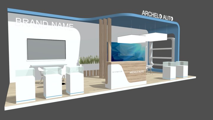 3d stand exhibition 3D Model