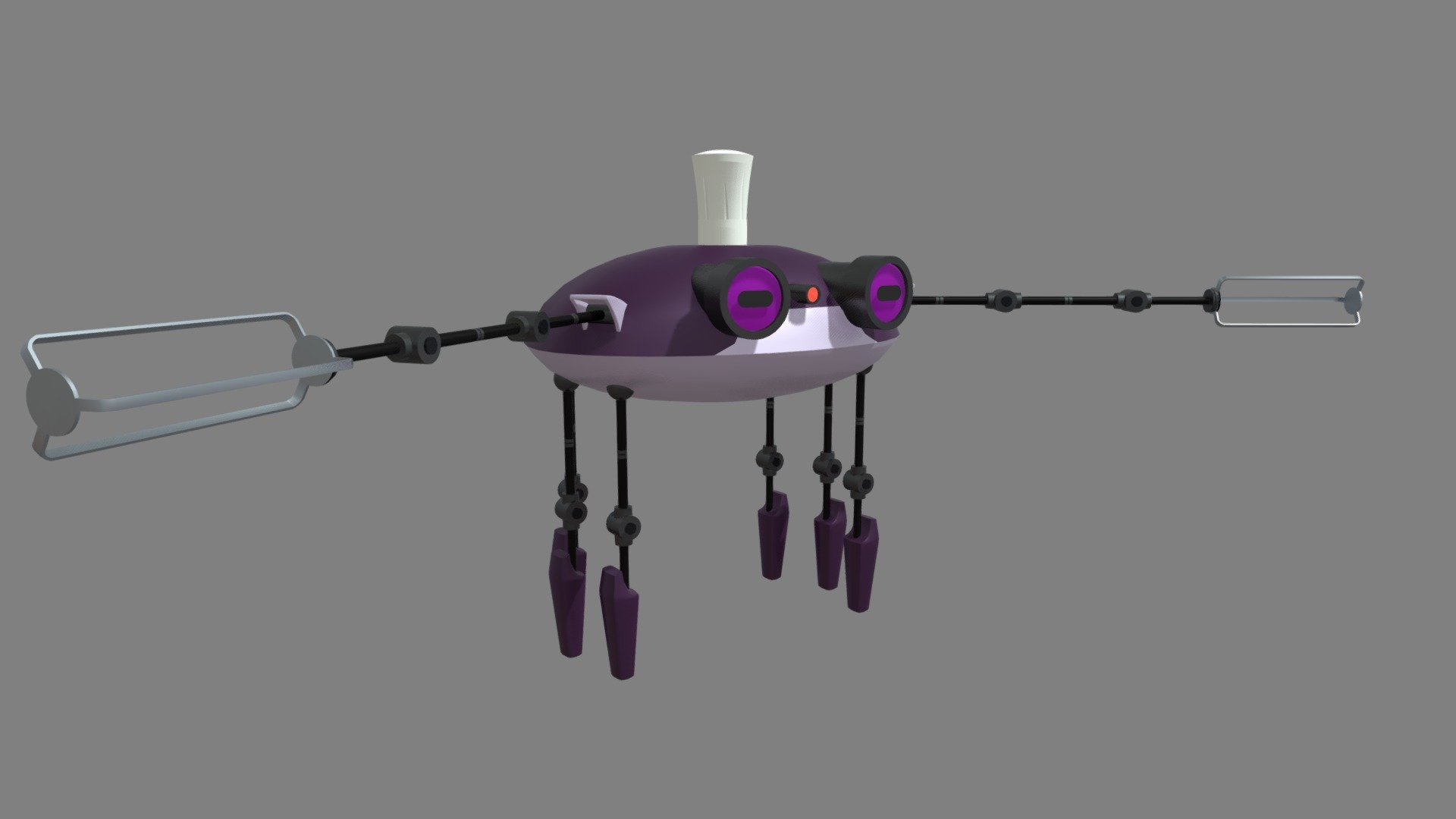 Octo Chef - Game-Ready Character Model — Sketchfab embed 3D viewer