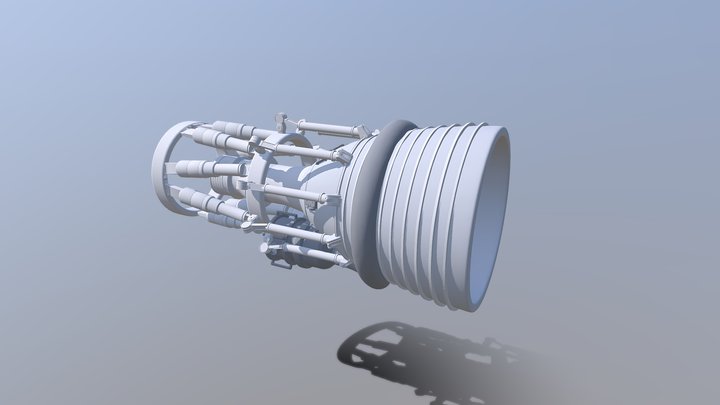 Rocket Engine (No Textures) 3D Model