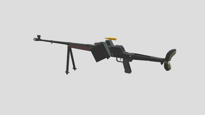 lowpoly Pzb39 3D Model